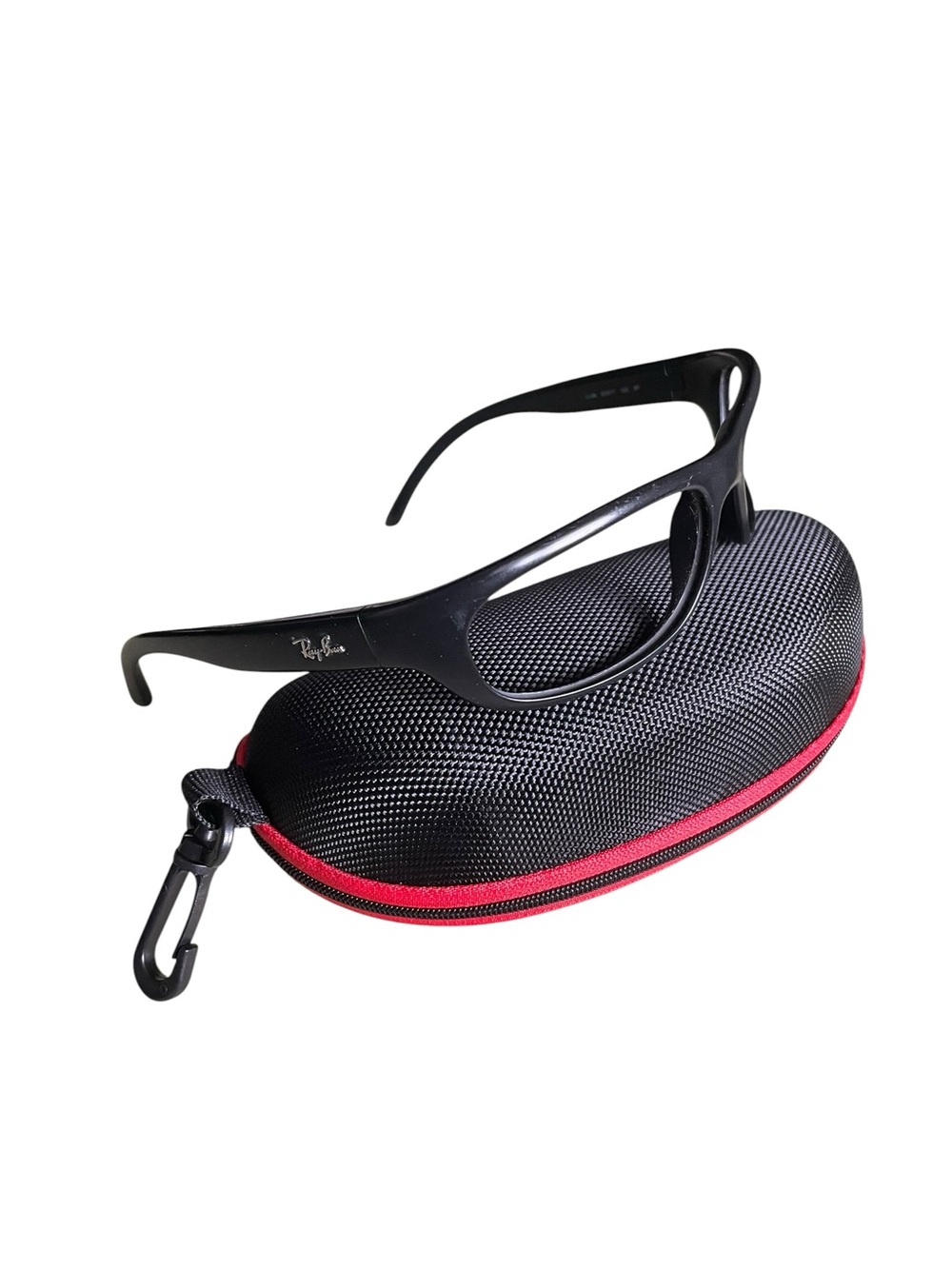 Ray-Ban RB 4033 Men's or Women's Matte Black Sports Wrap Sunglass Frame & Case